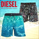 DIESEL/ディーゼル 水着 メンズ サーフパンツ WAVE PRINT ボードショーツ ショートパンツ ハーフパンツ 海パン オシャレ 男性 ブランド 総柄 シンプル 誕生日プレゼント 彼氏 父 ギフト【送料無料】【あす楽】