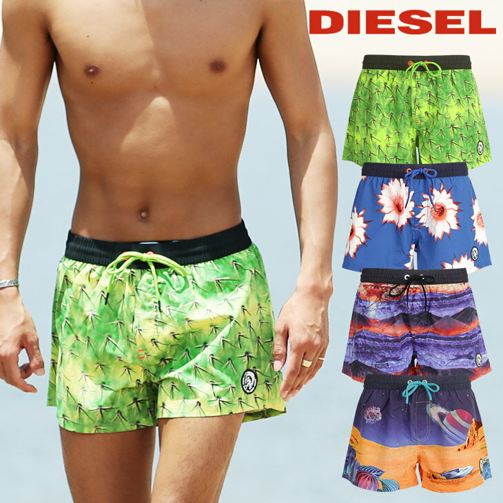 DIESEL/ディーゼル 水着 メンズ サーフパンツ ボードショーツ ショート丈 ボタニカル 花柄 フラワー 総柄 Sandy Swim スイムウェア ビーチウェア ショートパンツ アウトレット 誕生日プレゼント 彼氏 父 男性 ギフト