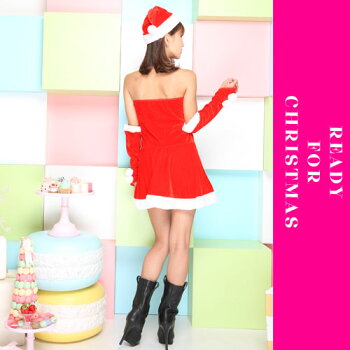 サンタコスプレ激安サンタコスクリスマス大きいサイズコス衣装コスチュームセクシーサンタクロースパーティサンタコスプレミニスカサンタサンタコスチュームレディースワンピース小物アームウォーマーサンタ帽子赤レッド2016レディースファッション