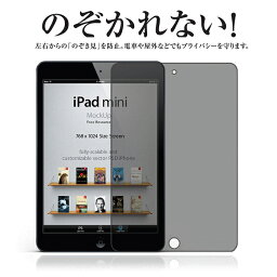 【送料無料　メール便発送】 iPad mini 4 / mini 5 覗き見防止 液晶保護ガラスフィルム 縦向タイプ 【0.33mm 2.5D iPad mini4 mini5 保護フィルム ガラス 液晶保護シート 強化ガラス プライバシーガードナ ケース iPad mini用 アクセサリー】