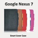 Google Nexus 7 レザーケース スリープ機能付け 全5色 ◎ 高級感あふれるレザー調のGoogle Nexus 7ケース。◎ Nexus 7を擦り傷や汚れなどから守るPUレーザーケース。◎ 充電や各操作はケースに入れたまま操作可能です。