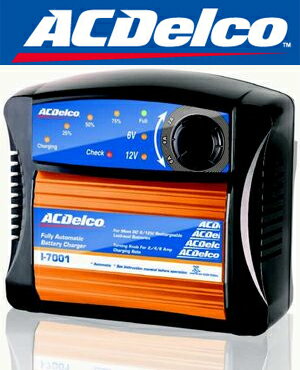 AC DELCO★ACデルコ　AD-0001 フルオートバッテリー充電器★全自動充電/3ステージパルス充電/12V・6V自動識別機能付き【バイクバッテリーにも最適!!】【在庫あり即納!!カードOK!!】