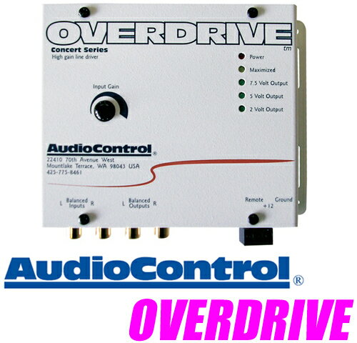 Audio Control★オーディオコントロール OVERDRIVE.W 2chラインドライバー【ナビヘッド等でRCA出力が低い場合に効果的!!】