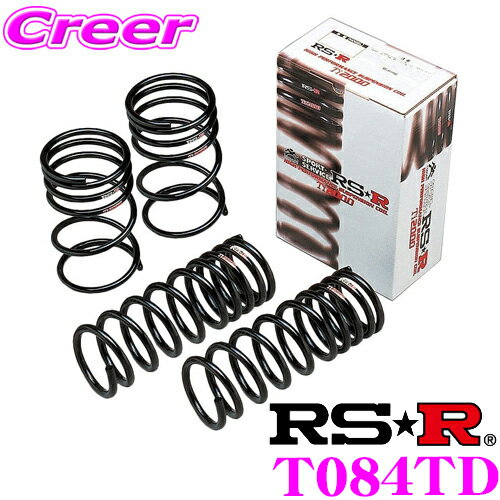 RS-R Ti2000ローダウンサスペンション T084TD トヨタ ZVW30 プリウス G(ノーマルグレード車)用 ダウン量 F 25～20mm R 25～20mm 【ヘタリ永久保証付き】