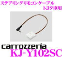 カロッツェリア KJ-Y102SC ステアリングリモコンケーブル 【トヨタ車用/アクア カムリ ラクティス等】 【サイバーナビ/楽ナビ/主要メインユニットに対応】