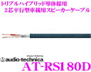 オーディオテクニカ 車載用スピーカーケーブル AT-RS180D PC-TripleC+PCUHD+OFCハイブリッド導体18ゲージ1m単位切り売り 【数量1で1mのご注文となります】