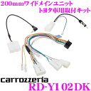 カロッツェリア RD-Y102DK 200mmワイド メインユニット トヨタ車用 取付キット 【AVIC-CW700/RW900RW300/RW99/RW33用】