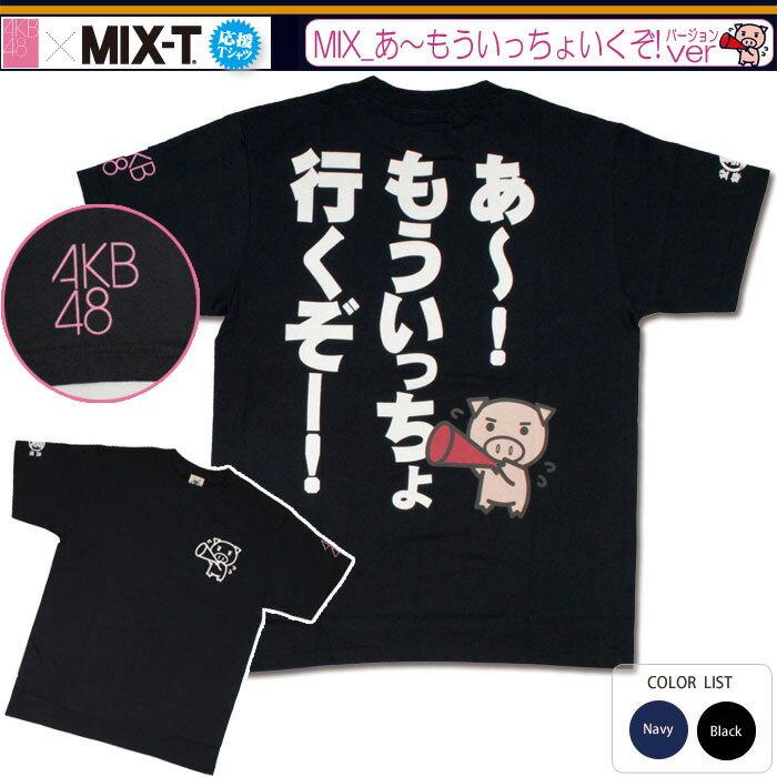 AKB48ver MIX-T あーもういっちょ行くぞー　半袖Tシャツ　豊天商店×AKB48コラボレーション
