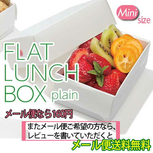 【レビューを書いてメール便送料無料】FLAT LUNCH BOX plain　フラットランチボックス プレーン　ミニサイズ　HO.H.電子レンジ、食洗機、冷凍OK!!折りたためるランチボックス