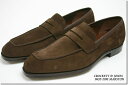 クロケット&ジョーンズ ハンドグレード スリッポン マーストン ダークブラウンスエード(CROCKETT&JONES MARSTON MINK CALF SUEDE)
