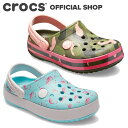【クロックス公式】クロックバンド マルチ グラフィック クロッグ キッズ Kids' Crocband Multi-Graphic Clog / crocs サンダル 定番 【OOL】
