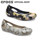 【クロックス公式】カディ シーズナル プリンテッド フラット ウィメン Kadee Seasonal Printed Flat / crocs レディース パンプス フラットシューズ【NO】