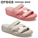 【クロックス公式】モントレー ストラッピー ウェッジ ウィメン Monterey Strappy Wedge / crocs レディース サンダル【OL】