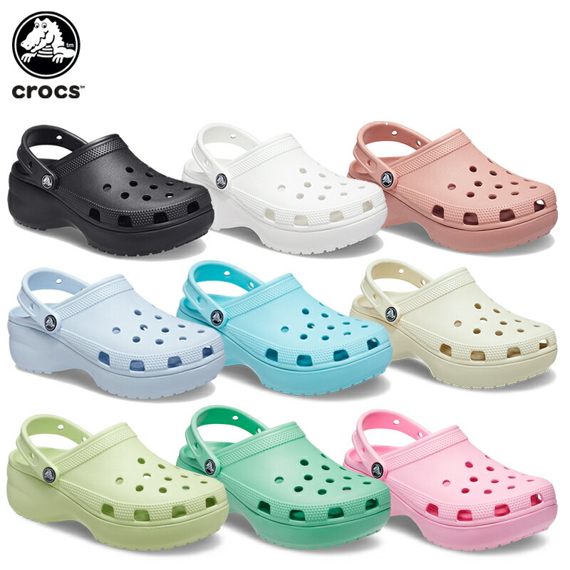 【セール期間中P5倍！】【25％OFF】クロックス(<strong>crocs</strong>) クラシック プラットフォーム クロッグ(<strong>classic</strong> <strong>platform</strong> <strong>clog</strong>) レディース/女性用/厚底/サンダル/シューズ[C/B]