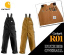 【Carhartt】R01 カーハート オーバーオールダック ビブ DUCK BIB OVERALL (レングス32)