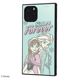 iPhone 11Pro <strong>耐衝撃ケース</strong> <strong>ディズニー</strong> アナと雪の女王 ハイブリッドカバー KAKU スクエア 四角 キャラ おしゃれ かわいい 可愛い IQ-DP23K3TB-FR019