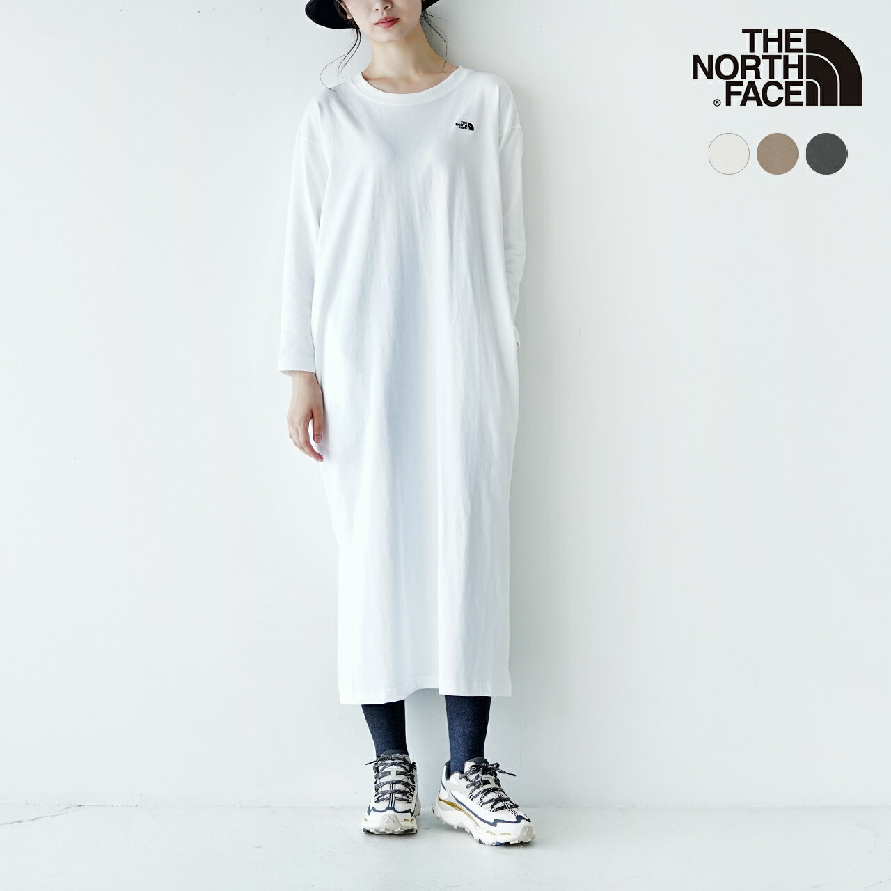 【ポイント10倍】ノースフェイス THE NORTH FACE ロングスリーブ ワンピース L/S Onepiece レディース 2022秋冬 NTW82230 【送料無料】0907