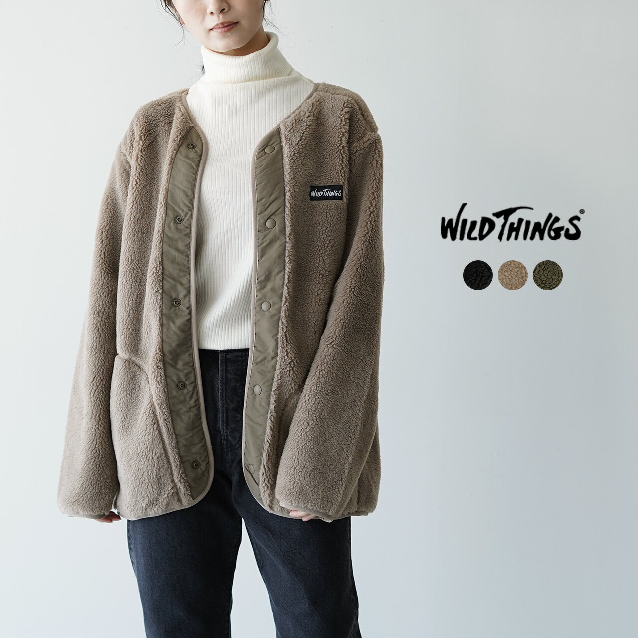 【ポイント10倍】ワイルドシングス WILD THINGS フラッフィー ボア カーディガン FLUFFY BOA CARDIGAN レディース 2022秋冬 WT22133KY 【送料無料】1103