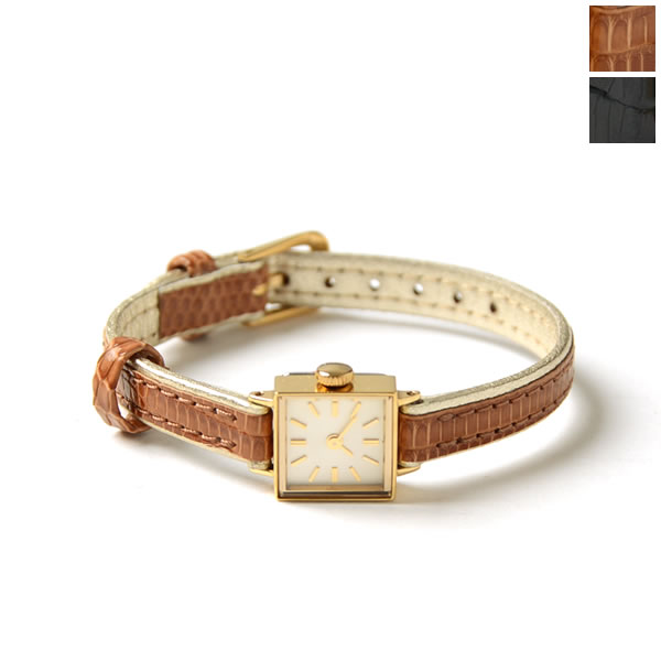 induna インデュナMichel/スクエアフェイス リストウォッチinduna(インデュナ):華奢で上品なスクエア腕時計