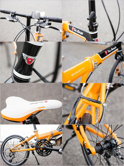 【ランボルギーニ自転車20インチ】【本州のみ送料無料※】折りたたみ自転車TL-2005ブラック【※沖縄・離島配送不可】【代引き不可】