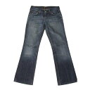 7 For All Mankind セブン フォーオールマンカインド ヴィンテージ加工デニムパンツ (インディゴ ジーンズ ブーツカット) 118418 【中古】