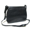 廃盤 JeanPaulGAULTIER ジャンポールゴルチエ クラシックレザーポストマンショルダーバッグ (黒 鞄 革 皮 ゴルチェ) 118805 【中古】