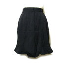 Vivienne Westwood ヴィヴィアンウエストウッド 「38」 イタリア製 ラウンドフレアスカート (黒 ミラノコレクション) 119275 【中古】