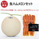 生ハムメロンセット(クラウンメロン白等級1玉×生ハム(ふじやまプロシュート×1) 静岡クラウンメロン 生ハム プロシュート 静岡県産 マスクメロン メロン お見舞い フルーツ メロン専門店 贈答 お祝い プレゼント メロンショップマエシマ 贈り物 ギフト お歳暮 敬老の日