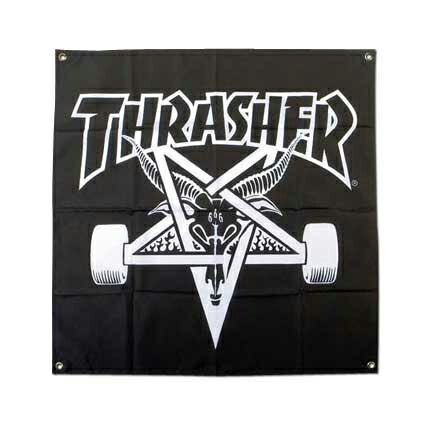 THRASHER BANNER【スラッシャー】バナースケートゴート【スケートボード】【スケボー】【SKATEBOARD】