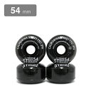 (クルージング用)CALIFORNIA STREET SOFT WHEEL(カリフォルニアストリート)ソフトウィール STREET STREAMER CLEAR 黒・54mm(スケートボード)(スケボー)(SKATEBOARD)