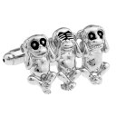 見ざる・言わざる・聞かざる カフス【カフスボタン・カフリンクス】メンズアクセサリーの通販商品到着後レビューを書いて送料無料【ギフト用・プレゼント用・結婚式・ビジネス用・新生活】【smtb-TD】【yokohama】【楽ギフ_包装】