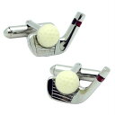 ゴルフ クラブ&ボール SWANK カフス【カフスボタン・カフリンクス】【USED品】メンズアクセサリーの通販ギフト プレゼント お祝い 結婚式 ビジネス 新生活 父の日 彼氏 夫 バレンタイン
