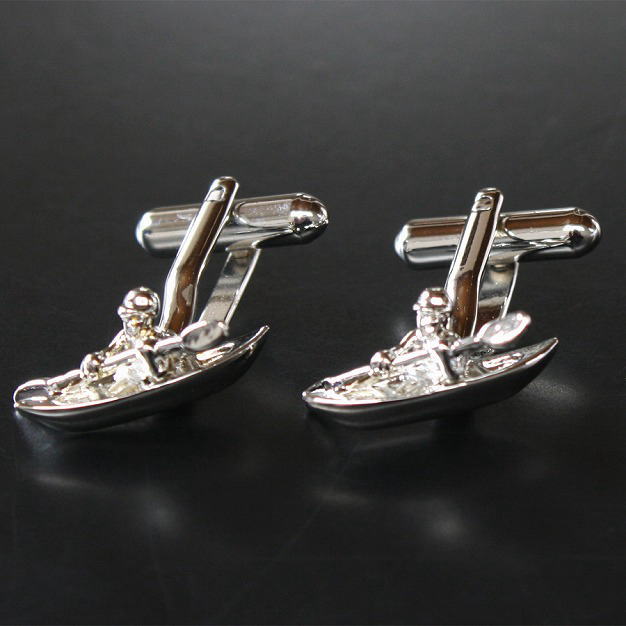 袖口キラリ♪カフス カヤック カフスボタン(カフリンクス)【あす楽対応_関東】【楽ギフ_包装】プレゼント・ギフトにおすすめレビューで【送料無料】