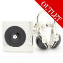 アウトレット DJさんにおススメなレコード×ヘッドホン カフス カフスボタン カフリンクス cufflinks cuffs メンズ 男性 結婚式 ユニーク おもしろ 面白 面白い 音楽 楽器 スーツアクセサリー専門店 ブライダル 披露宴 二次会 お呼ばれ パーティー おしゃれ カフスマニア