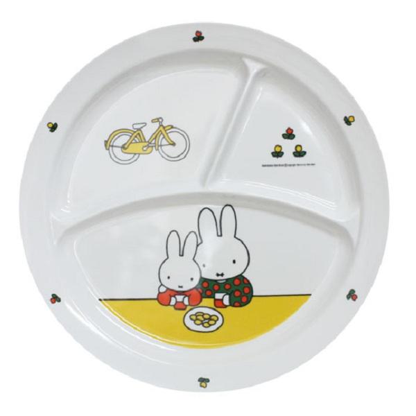 【ミッフィー】《メラミンお子様食器》　丸ランチ皿　《CM-65C》【食器洗浄機対応】【miffy】《洗浄器対応》子供用　キッズ　食器　ランチ　給食