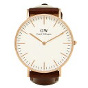 ダニエルウェリントン 時計 メンズ/レディース Daniel Wellington 0507DW CLASSIC 36mm 腕時計 レザー ウォッチ STANDREWS/ROSEGOLD ローズゴールド