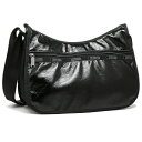 【期間限定ポイント5?10倍】レスポートサック バッグ LESPORTSAC レディース 7520 M098 CLASSIC HOBO ショルダーバッグ BLACK CRINKLE PATENT