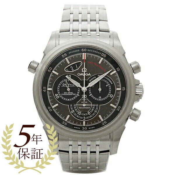 オメガ 時計 メンズ OMEGA 422.10.44.51.06.001 DEVILLE RATTRAPANTE ラトラパンテ 自動巻き ウォッチ シルバー