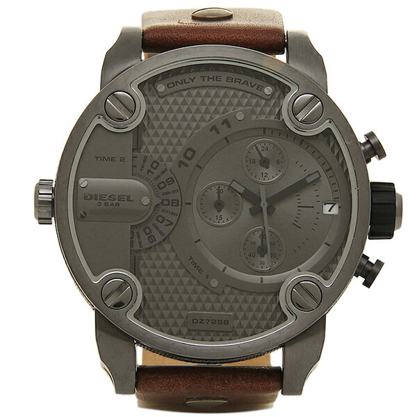 【楽天市場】ディーゼル DIESEL 時計 腕時計 メンズ ディーゼル 腕時計 DIESEL DZ7258 デュアルタイム レザー ガンメタル