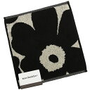 マリメッコ ハンカチ MARIMEKKO 063837 980 ウニッコ UNIKKO タオル ハンカチ ブラック/サンド