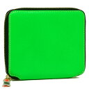 RfM\ z COMME des GARCONS SA2100SF SUPER FLUO ZIP AROUND SMALL WALLET ܂z GREEN