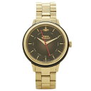 【返品OK】ヴィヴィアンウエストウッド レディース腕時計 VIVIENNE WESTWOOD VV158BKGD ブラック ゴールド