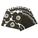 【4時間限定ポイント10倍】マリメッコ ナプキン MARIMEKKO 552697 ブラック ホワイト