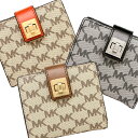 マイケルコース MICHAEL KORS 財布 アウトレット 32F6ANEE2V NATALIE HERITAGE SIGNATURE LOGO WALLET レディース 長財布