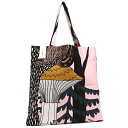 【期間限定ポイント10倍】マリメッコ レディース トートバッグ MARIMEKKO 068600 390 ピンク ブラック ブラウン