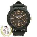 【4時間限定ポイント10倍】BVLGARI 腕時計 メンズ ブルガリ BBP40C11CGLD ブラウン ブラック