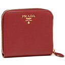 【54時間限定ポイント10倍】【返品OK】プラダ 折財布 レディース PRADA 1ML522 QWA F068Z レッド