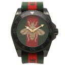 グッチ 腕時計 メンズ GUCCI YA136216 458987 I86P0 8766 グリーン レッド グリーンウェブ