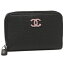シャネル コインケース レディース CHANEL A84199 Y25548 94305 ブラック マルチカラー シルバー
