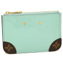 【6時間限定ポイント5倍】【返品OK】ルイヴィトン コインケース レディース LOUIS VUITTON M63854 ブルー ブラウン